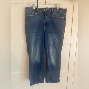 Good American Always Fits Sizes 14-18 Skinny Straight Jeans Medium Wash